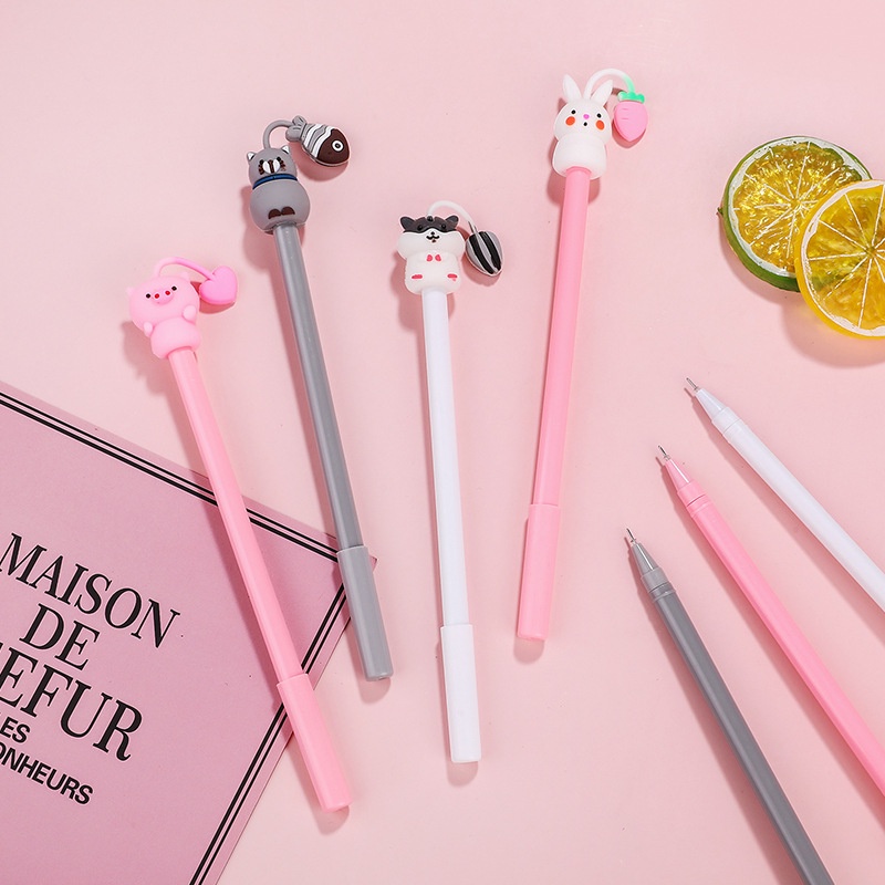 Bút Gel Dễ Thương Ngòi 0.5 mm, Bút Cute Hình Pet Anime