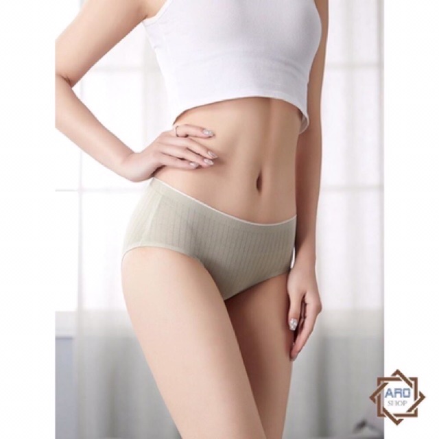 QUẦN LÓT COTTON TĂM TRE KHÁNG KHUẨN KHÔNG ĐƯỜNG MAY (CÓ SIZE)