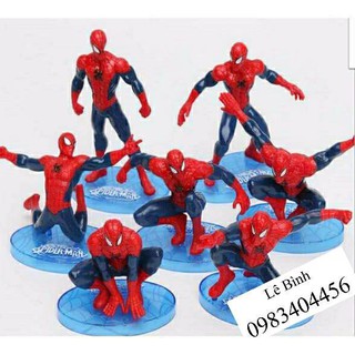 Bộ 7 người nhện trang trí bánh