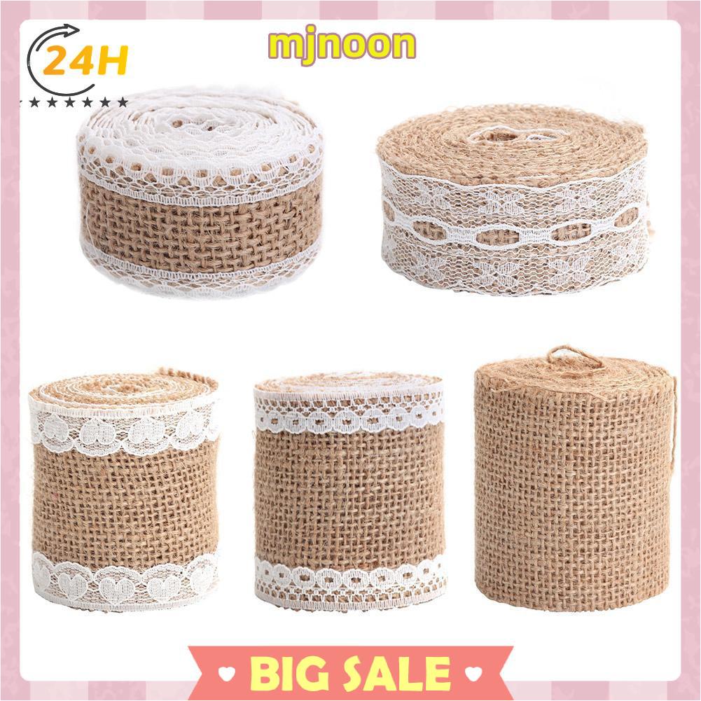 1 Cuộn Vải Đay Phối Ren Dùng Trang Trí