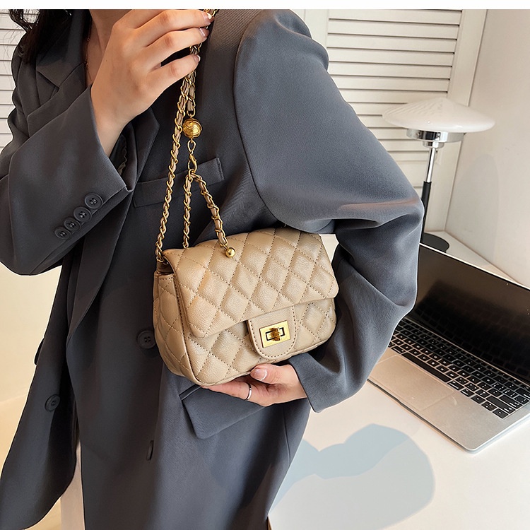 Fanli Túi Da Đeo Chéo Hình Vuông Nhỏ Thêu Đường Chỉ Có Thể Nổi Bật Thời Trang Cho Nữ