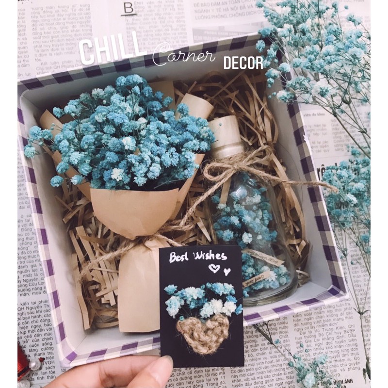 Set quà tăng hoa khô siêu cute | BigBuy360 - bigbuy360.vn