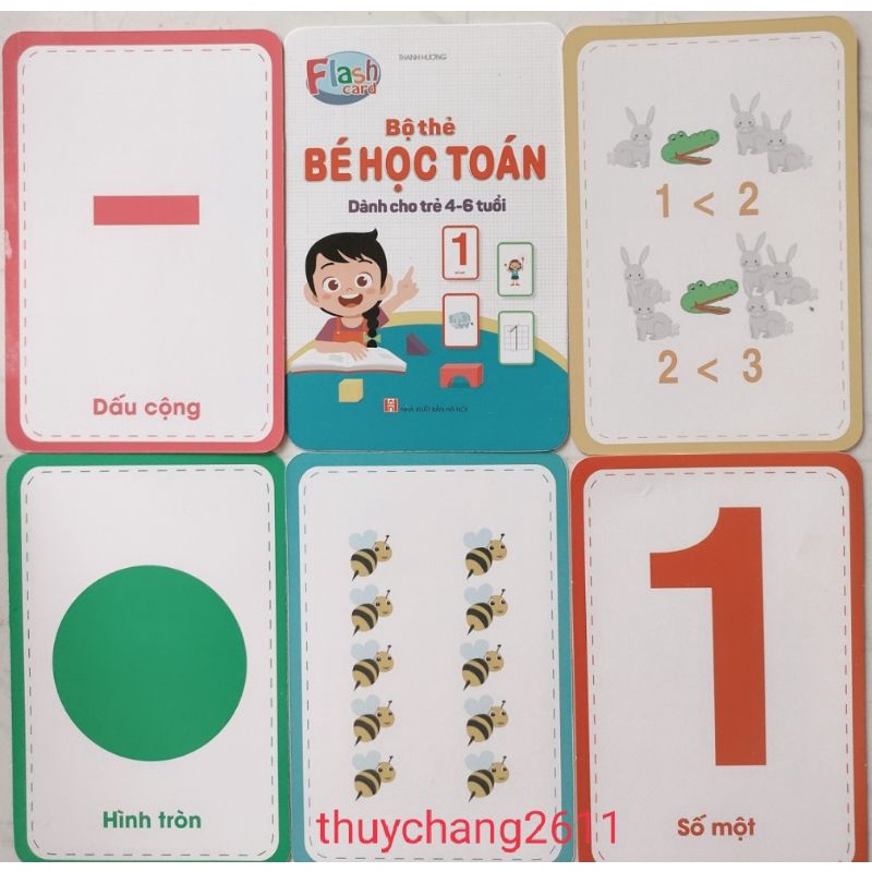 BỘ THẺ Flashcard BÉ HỌC TOÁN