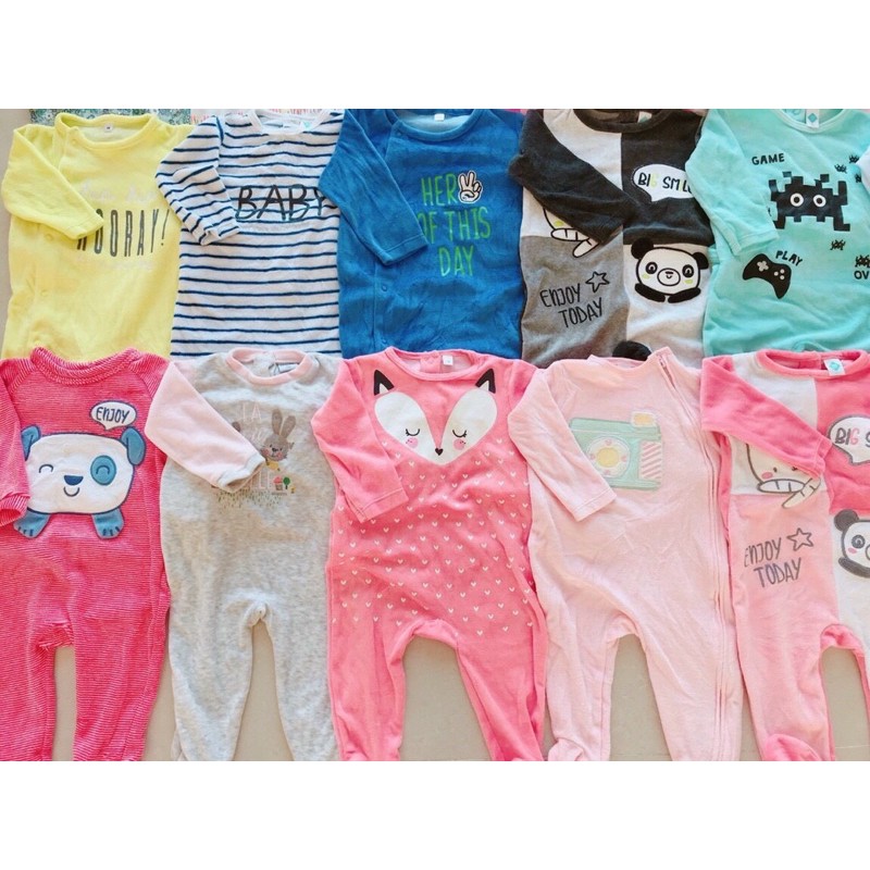 Body tất nỉ nhung 🍓 GIAO NGẪU NHIÊN 🍓 Mix hãng cho bé từ 0-36M