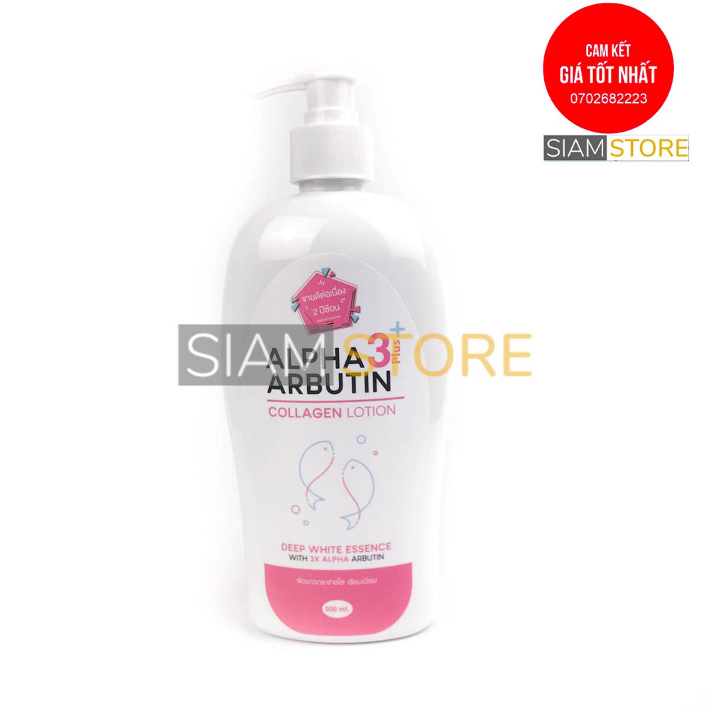 Sữa dưỡng trắng body Alpha Arbutin 3plus 500ml