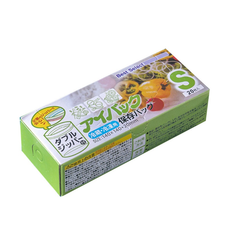 Túi zip nhựa PE trong suốt bảo quản thực phẩm tươi có thể tái sử dụng