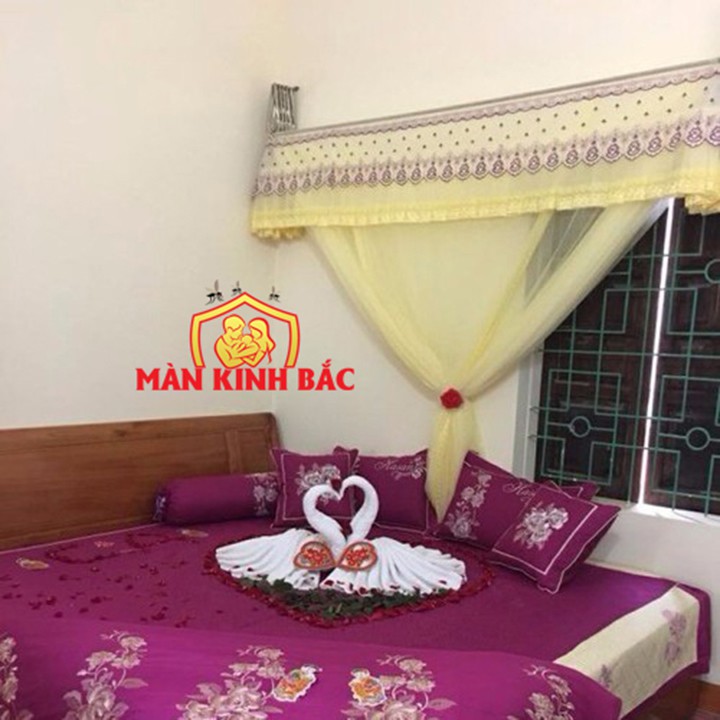 màn xếp gọn + kèm khung 2mx2m2 Hàng loại 1