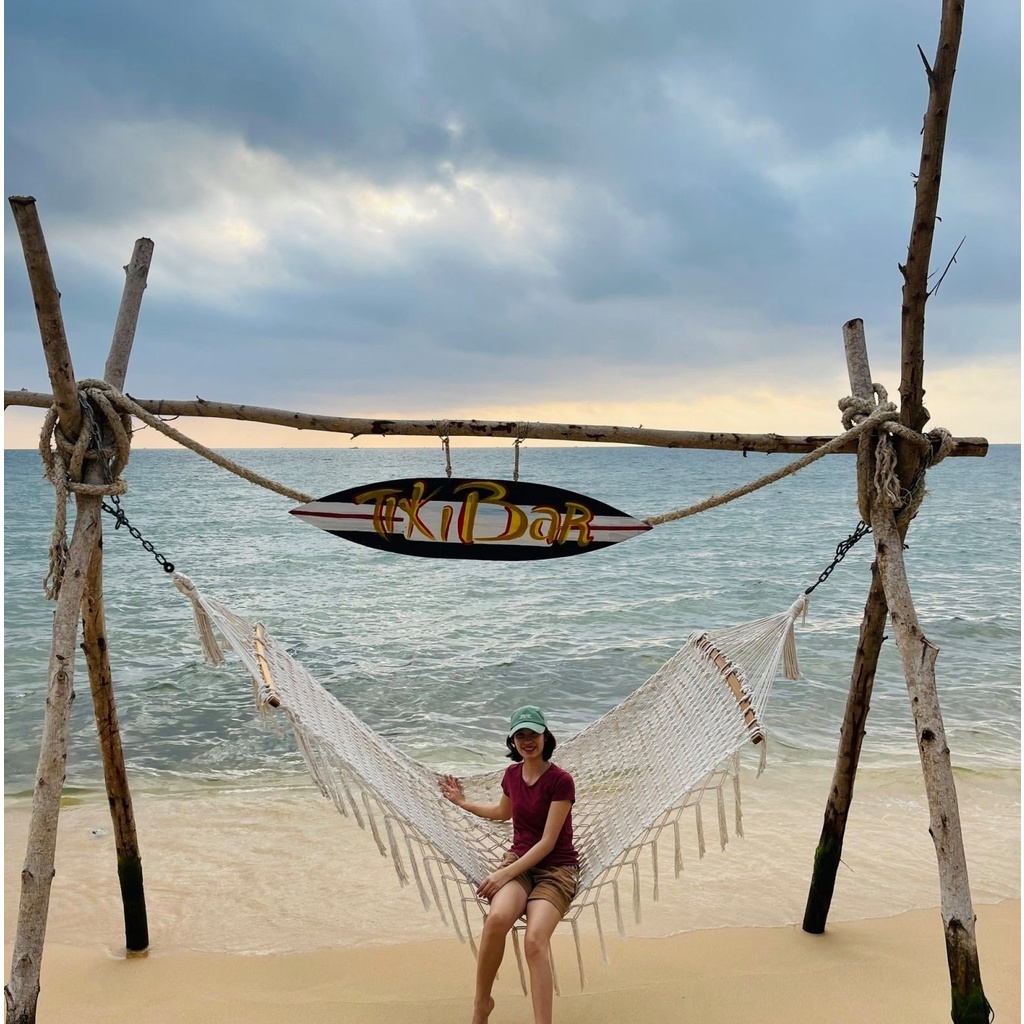 Võng biển macrame, võng thư giãn homestay.