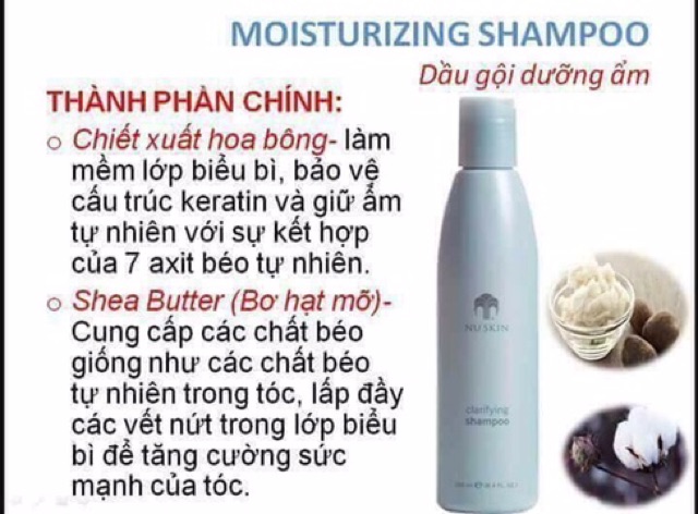 Dầu gội dưỡng ẩm Nuskin Moisturizing Shampoo