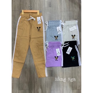 Quần xước đũi soc in hình em Mickey