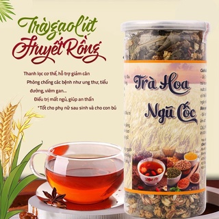 Trà gạo lứt, trà gạo lứt đậu đen xạ đen giảm cân, thảo mộc giảm cân hoa đậu biếc đậu đen thanh lọc cơ thể - THD