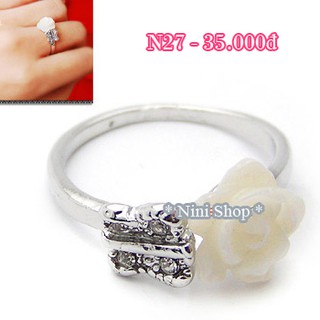 [Phần 1] Nhẫn kiểu các loại bông hoa (kéo sang phải xem thêm mẫu)