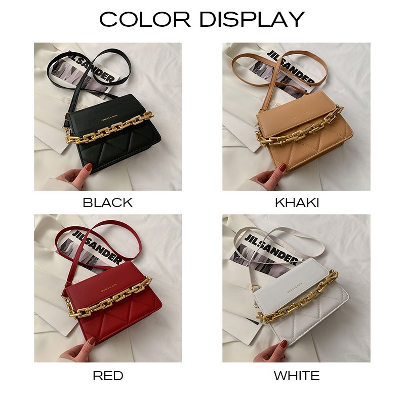 Túi xách YADOU dây chuyền hình thoi xinh xắn thời trang