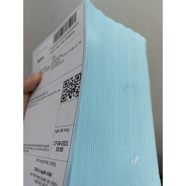 500 tờ giấy A6 in đơn hàng TMĐT Shopee và Nhãn tem vận chuyển size 100x150 mm 10x15 cm