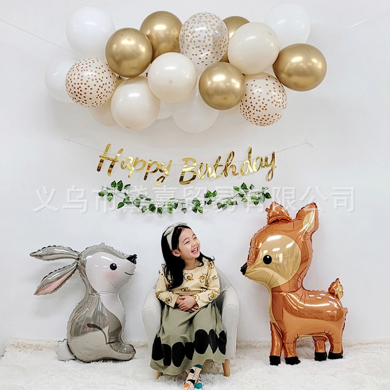 SET trang trí sinh nhật Handmade kiểu Hàn Quốc dễ trang trí tại nhà [Tặng kèm BƠM + KEO + DÂY KẾT BÓNG]