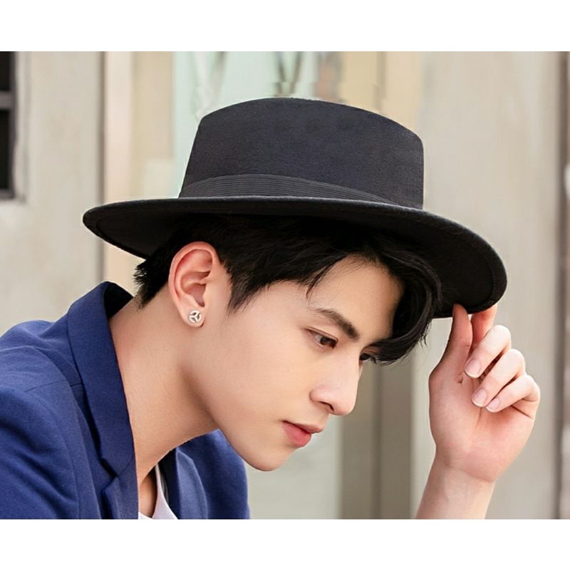 Nón mũ phớt cao bồi nam nữ vành bằng thời trang Hàn Quốc Lh0917399527