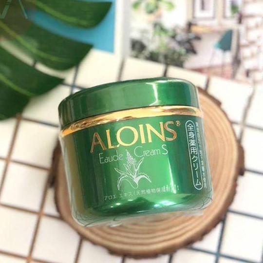 Kem dưỡng da lô hội Aloins Eaude Cream 185g Kem xanh dưỡng toàn thân Nhật Anshin