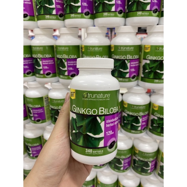 Viên Uống Bổ Não Trunature Ginkgo Biloba 120mg 340 Viên