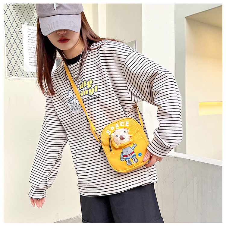Túi Đeo Chéo Nylon Mềm Trong Suốt Nhỏ Xinh Thời Trang Cho Nữ