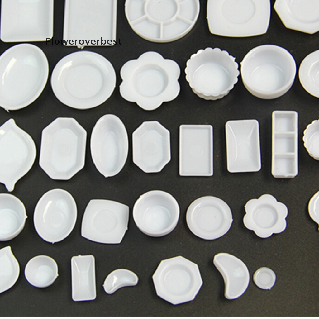 Bộ 33 món đồ chơi mô phỏng chén bát trên bàn ăn cho nhà búp bê