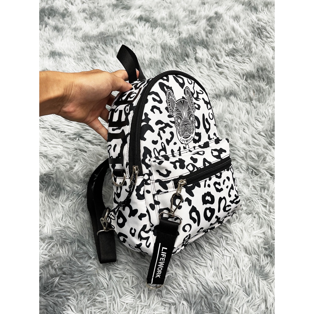 Ba Lô Thời Trang LifeWork Logo Mini Backpack Black B382