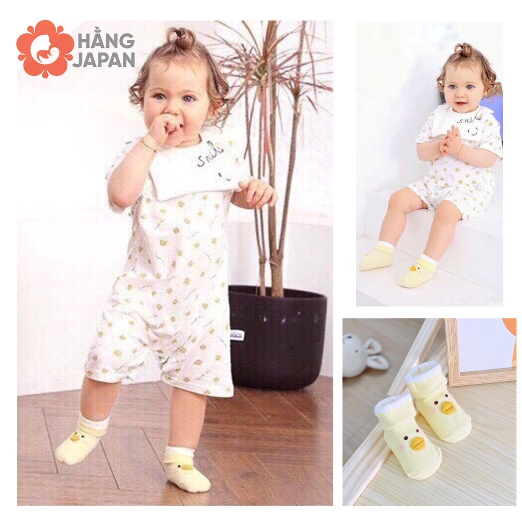 Tất sơ sinh mẫu mới/ Vớ sơ sinh size 0-6 tháng hình thú màu ngẫu nhiên