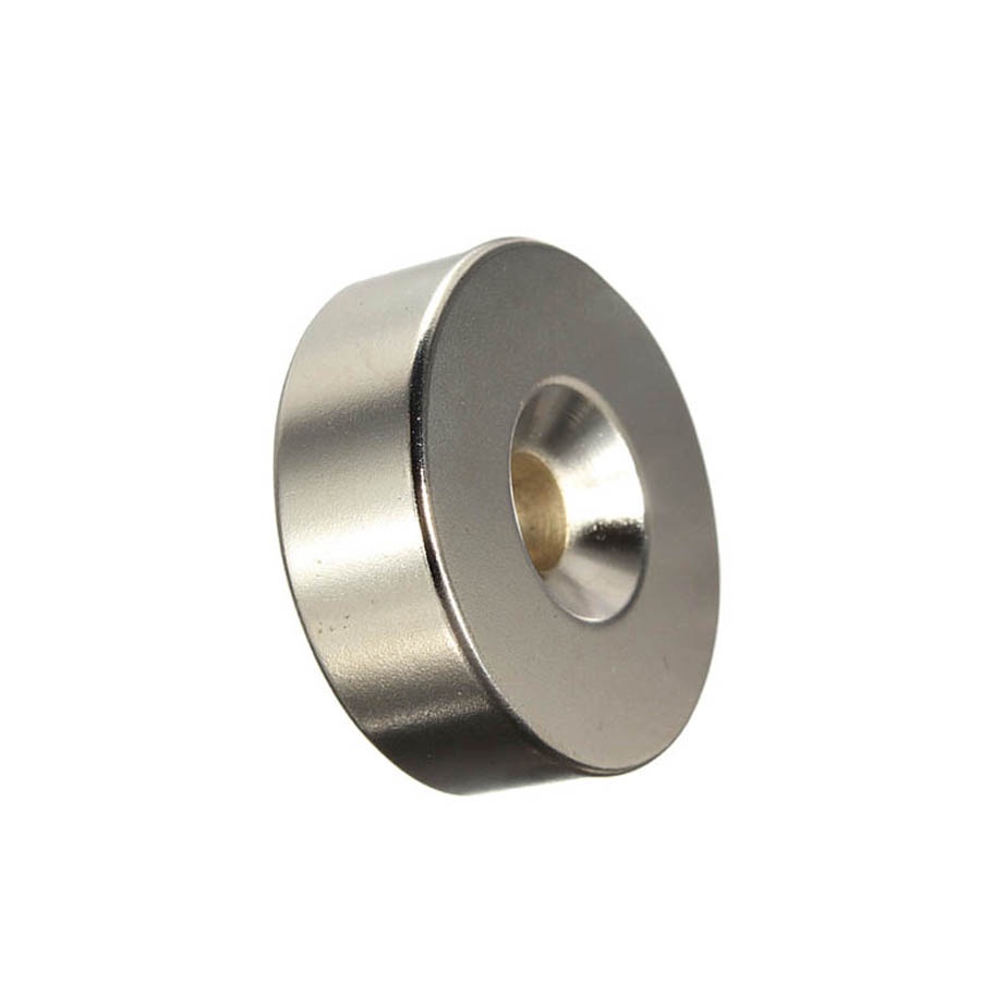 Nam châm đất hiếm loại có lỗ 30x10 lỗ 6mm từ tính siêu mạnh