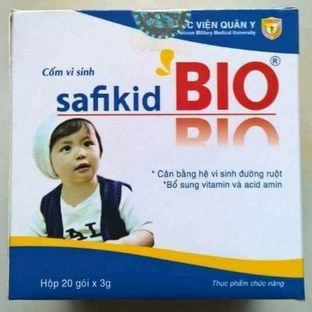 Cốm vi sinh Safikid Bio Học viện Quân Y Việt Nam