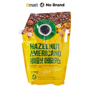 Cà phê americano uống liền hương hạt phỉ hazelnut no brand túi 2,1l - emart vn