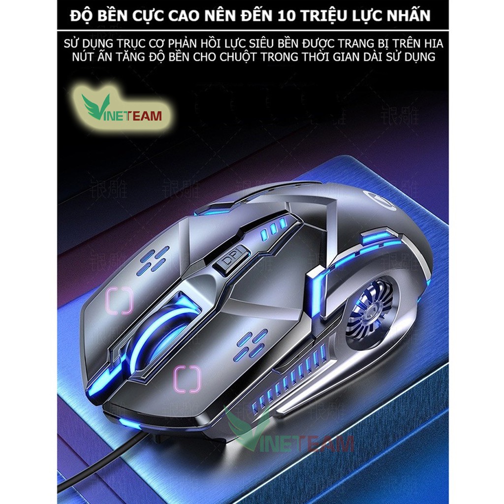 Chuột chơi game máy tính G5 led RGB-chuột Gaming thiết kế 6D,chỉnh được DPI, tương thích pc, laptop-Xgamingstore -dc4398