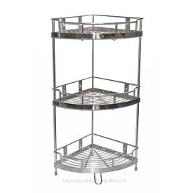 Kệ góc 3 tầng inox 304 hàng đẹp
