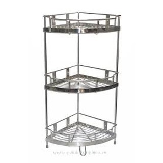 Kệ góc 3 tầng inox 304 hàng đẹp