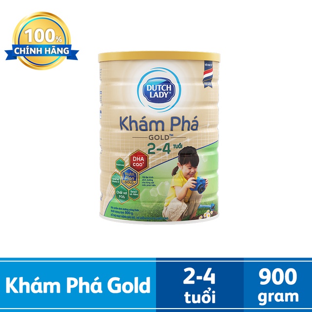 Sữa bột Dutch lady Khám Phá gold 900g