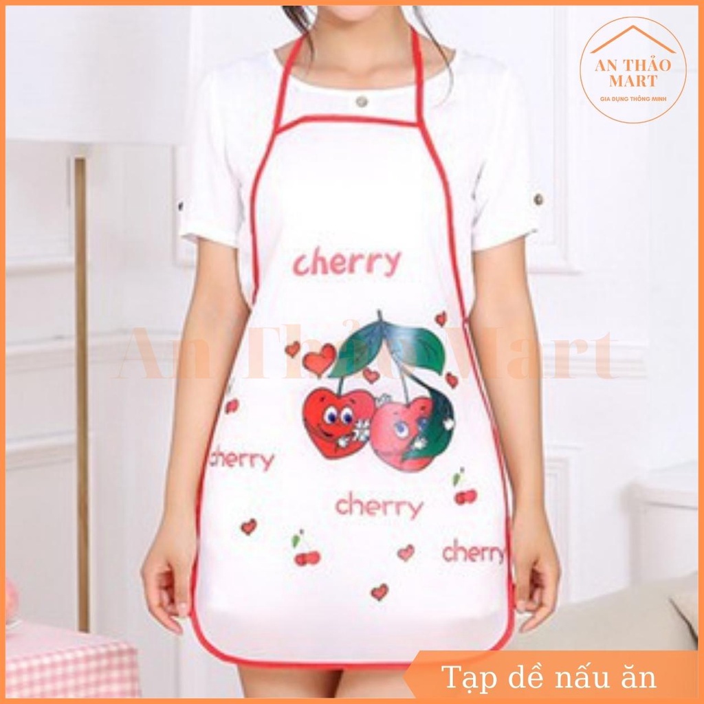 Tạp Dề Nấu Ăn Chống Thấm Nước In Hình Cute Dễ Thương