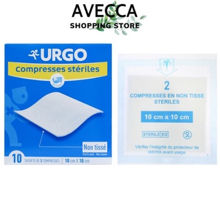 Gạc Băng Bó, Làm Sạch Vết Thương Urgo Compresses Steriles Hộp 10 Miếng Pháp