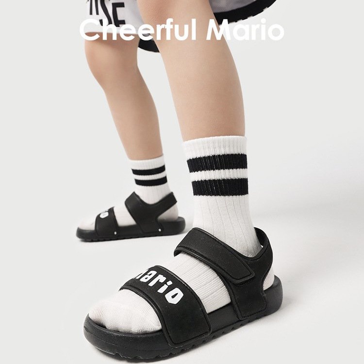 Dép sandal trẻ em Cheerful Mario, dép quai hậu cho bé trai bé gái chống trơn trượt từ 2 đến 6 tuổi A-5