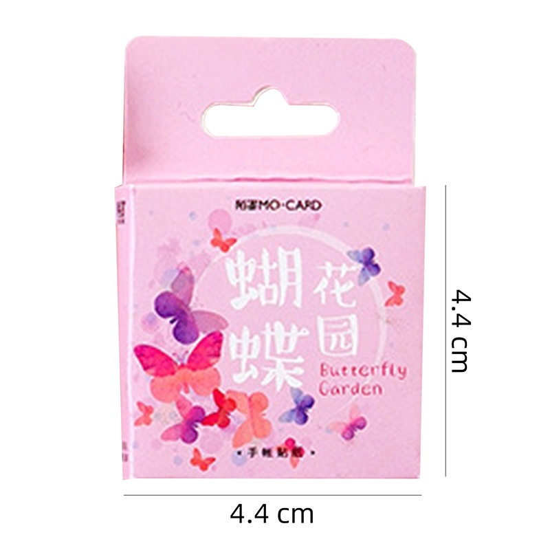 Bộ 46 miếng dán hình bướm hoạt hình dễ thương trang trí sổ tay DIY
