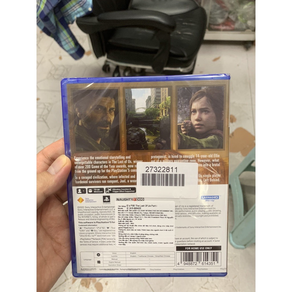 Đĩa Game PS5 The Last Of Us Part 1 Remake