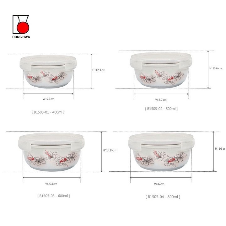 Thố sứ donghwa hàn quốc - thố sứ có nắp