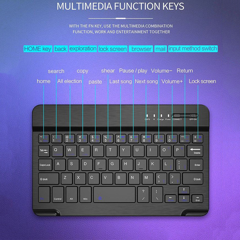 Bàn Phím Bluetooth Không Dây Cho Windows / Android / máy tính bảng hãng táo/ Laptop