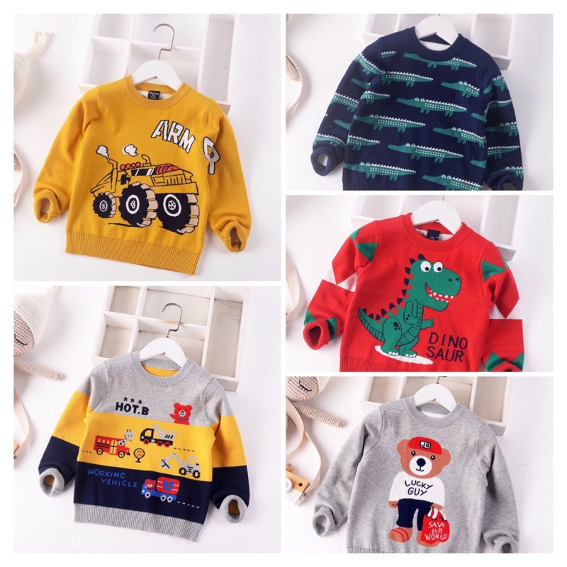 Áo len bé trai 12-30kg