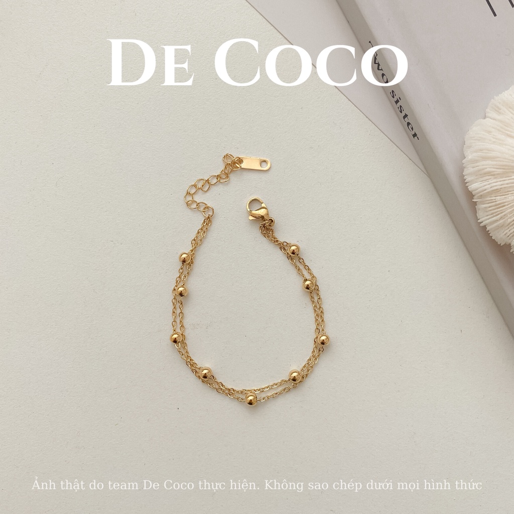 [KHÔNG ĐEN GỈ] Vòng tay lắc tay titan đính charm Saint De Coco decoco.accessories | BigBuy360 - bigbuy360.vn