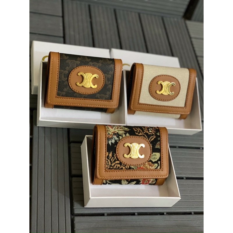 ví nữ gấp ngắn thời trang sang trọng FULLBOX (ảnh thật-có sẵn)