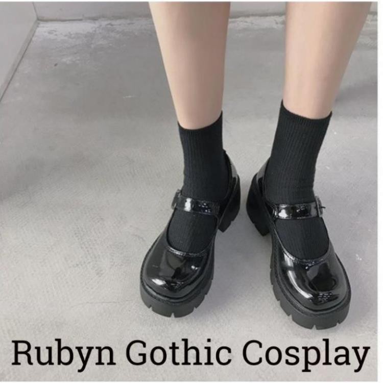 [CÓ SẴN] 🍁 Giày Lolita Oxford đế cao cosplay học sinh Nhật Bản ( BÓNG VÀ NHÁM ) -h91 | BigBuy360 - bigbuy360.vn