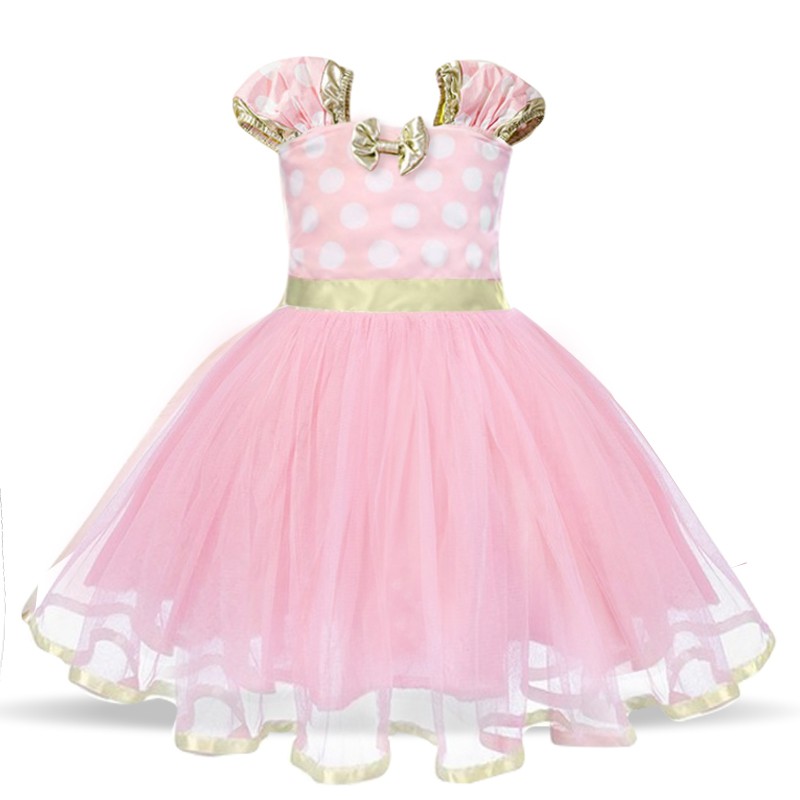 Đầm Hóa Trang Chuột Minnie Cho Bé Gái
