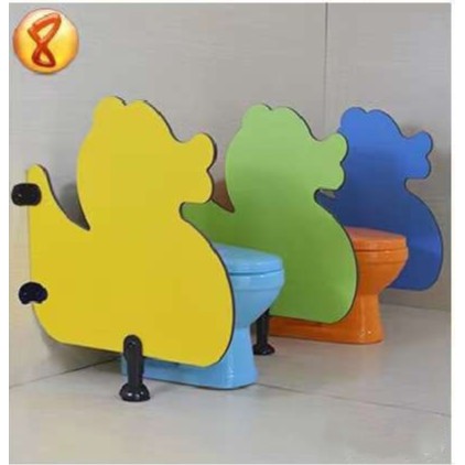 Tấm che , Vách ngăn bồn cầu trẻ em, vách ngăn toalet trẻ em.