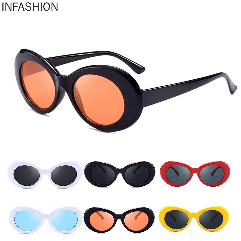 Kính Mát Gọng Oval Phong Cách Retro