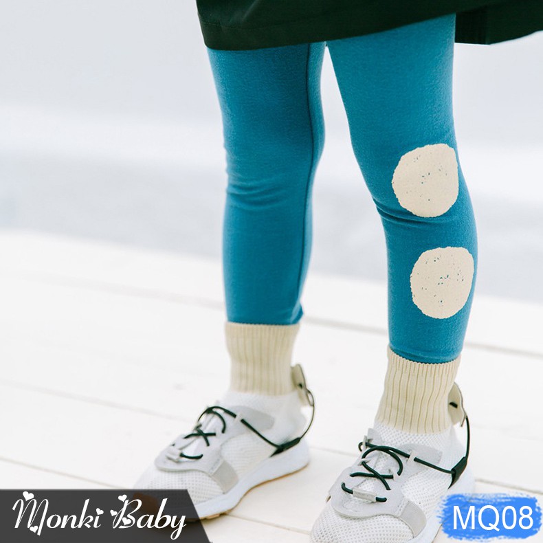 [SALE LẺ] - Quần legging chấm bi cho bé gái, chất dày dặn, mềm mịn, co giãn tốt, không bai xù | MQ08