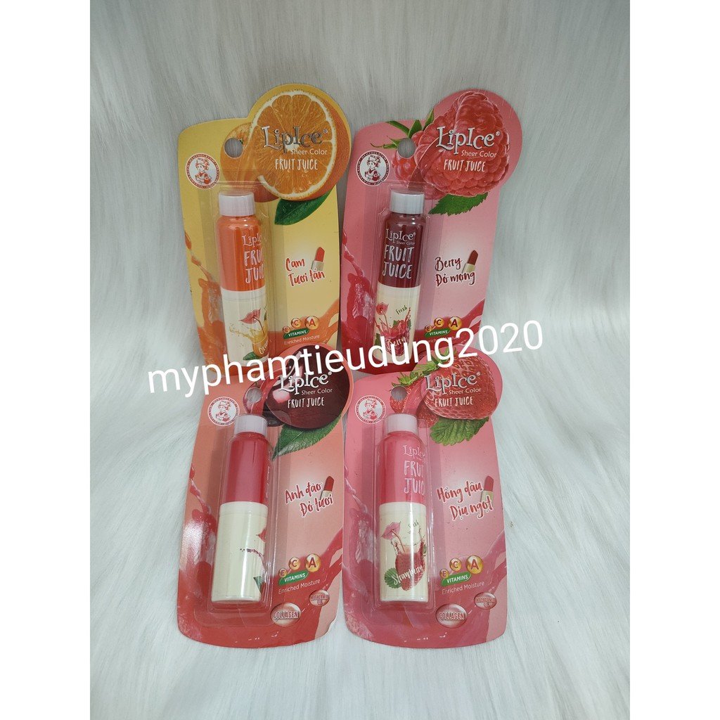 Son dưỡng có màu Lipice Sheer Color Fruit Juice 4g