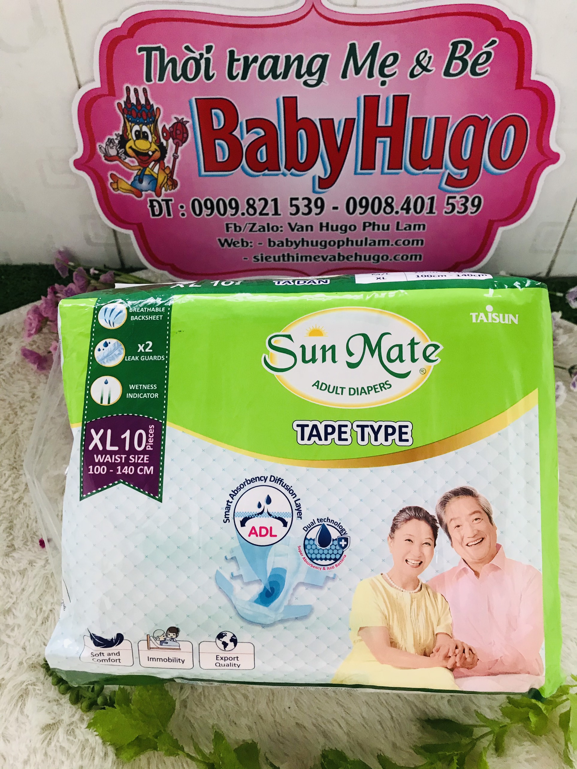 Tả dán người già Sun Mate  Size XL 10